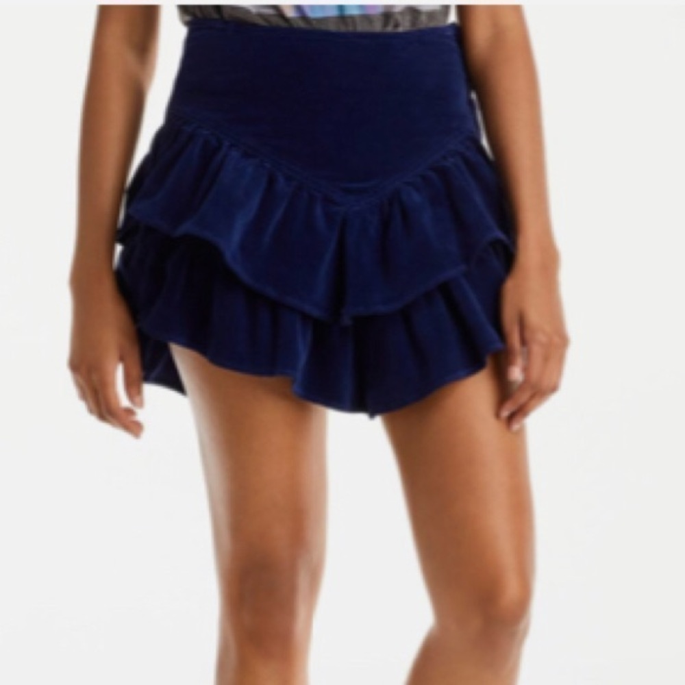 NWT MOTHER The Ruffle Mini Skirt - Picture 4 of 9